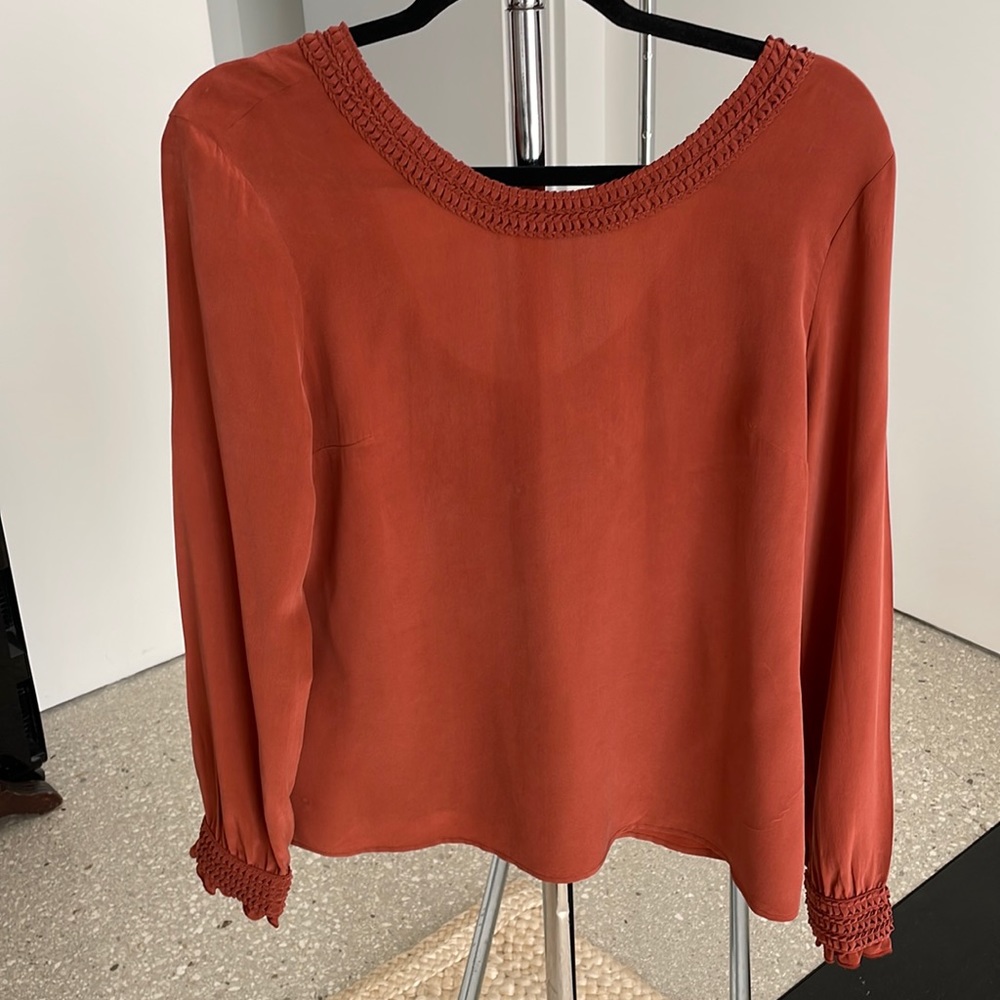 Sézane silk top, size 42 (large)
